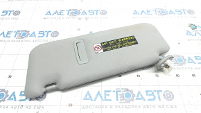 Right visor Lexus RX350 RX450h 10-15 gray, without hook, for dry cleaning