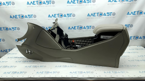 Central console armrest Ford C-max MK2 13-18 beige, scratches, missing plugs, broken fastener