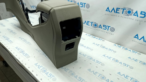Central console armrest Ford C-max MK2 13-18 beige, scratches, missing plugs, broken fastener