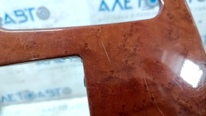 Lexus GS300 GS350 GS430 GS450h 06-07 center console trim brown wood scratches