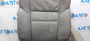 Passenger seat Honda CRV 12-12 without airbag, mechanics, gray leather, no plug, dry cleaning, cracks in leather