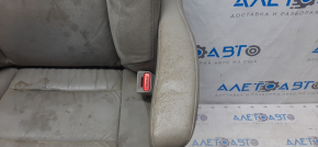 Passenger seat Honda CRV 12-12 without airbag, mechanics, gray leather, no plug, dry cleaning, cracks in leather
