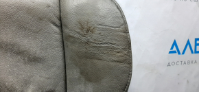 Passenger seat Honda CRV 12-12 without airbag, mechanics, gray leather, no plug, dry cleaning, cracks in leather