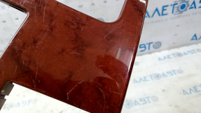 Center console trim Lexus GS300 GS350 GS430 GS450h 06-07 brown wood scratches, broken fasteners