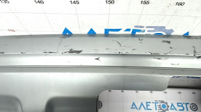 Rear bumper lip Audi Q7 16-19 for towbar, silver, scratches, broken mount