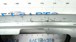 Rear bumper lip Audi Q7 16-19 for towbar, silver, scratches, broken mount