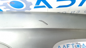 Rear bumper lip Audi Q7 16-19 for towbar, silver, scratches, broken mount