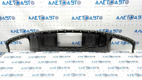 Rear bumper lip Audi Q7 16-19 for towbar, silver, scratches, broken mount