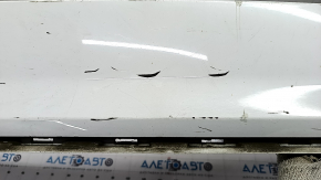 Bare rear bumper lower part Audi Q7 16-19 for 4 parking sensors, white, scratches