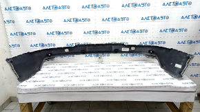 Bare rear bumper lower part Audi Q7 16-19 for 4 parking sensors, white, scratches