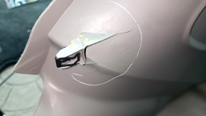 Central console armrest Ford C-max MK2 13-18 beige, scratches, missing plugs, broken fastener