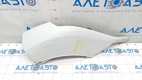Front bumper lip right Audi Q7 16-19 white, broken fasteners, scratches