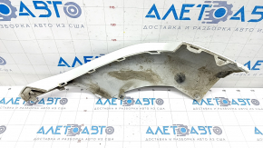 Front bumper lip right Audi Q7 16-19 white, broken fasteners, scratches