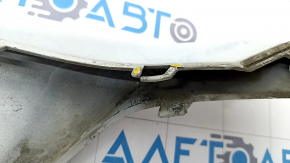 Front bumper lip left Audi Q7 16-19 white, broken fasteners, scratches