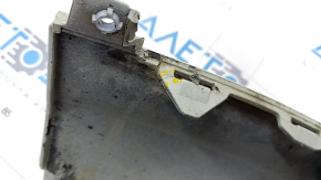 Front bumper lip left Audi Q7 16-19 white, broken fasteners, scratches