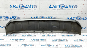 Front bumper lip central Audi Q7 16-19 silver, scratches