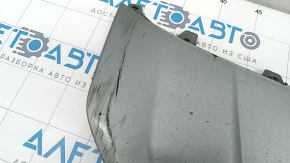 Front bumper lip central Audi Q7 16-19 silver, scratches