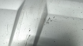 Front bumper lip central Audi Q7 16-19 silver, scratches