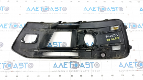 Front bumper grille right Audi Q7 16-19 chrome for parking sensors and radar with overlay