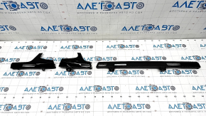 Audi Q7 16 Front Panel Inserts - Glossy Black, Quattro, Set