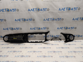 Set of front panel trims with glove compartment VW Beetle 12-19 carbon, scratches