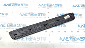 Door sill trim front right outer Kia Sorento 10-15 black, worn