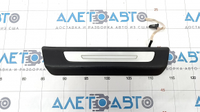 Door sill trim rear right outer Audi Q7 16- black with chrome, backlight, scratches