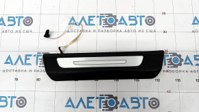 Door sill trim rear left outer Audi Q7 16- black with chrome, backlight, scratches