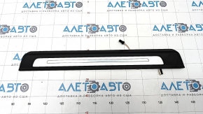 Door sill trim front right outer Audi Q7 16- black with chrome, backlight, scratches