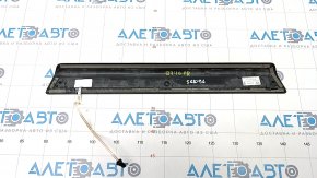 Door sill trim front right outer Audi Q7 16- black with chrome, backlight, scratches