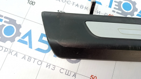 Door sill trim front right outer Audi Q7 16- black with chrome, backlight, scratches