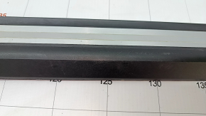 Door sill trim front right outer Audi Q7 16- black with chrome, backlight, scratches