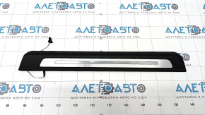 Door sill trim front left outer Audi Q7 16- black with chrome, backlight, scratches