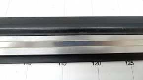 Door sill trim front left outer Audi Q7 16- black with chrome, backlight, scratches