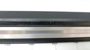 Door sill trim front left outer Audi Q7 16- black with chrome, backlight, scratches