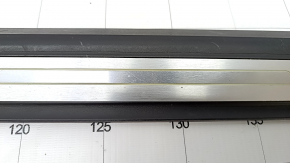 Door sill trim front left outer Audi Q7 16- black with chrome, backlight, scratches