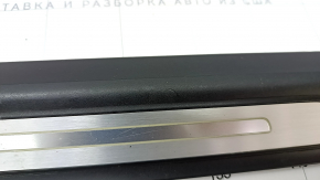 Door sill trim front left outer Audi Q7 16- black with chrome, backlight, scratches