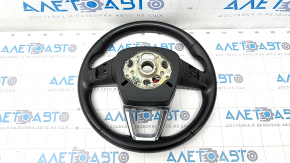 Bare steering wheel Audi Q7 16-19 leather black, heated, worn, bumps