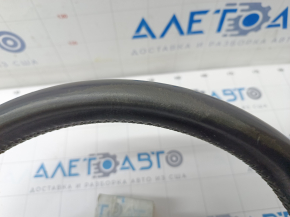 Bare steering wheel Audi Q7 16-19 leather black, heated, worn, bumps