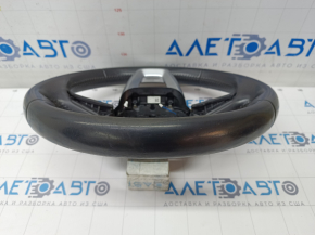 Bare steering wheel Audi Q7 16-19 leather black, heated, worn, bumps