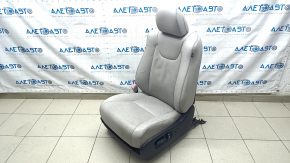 Driver's seat Lexus RX350 RX450h 10-15 with airbag, electric, leather, gray, heating, ventilation, cracks in leather