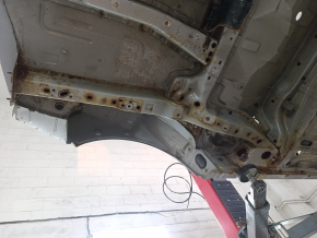 Quarter wing rear left Ford C-max MK2 13-18 on body, silver, rusty