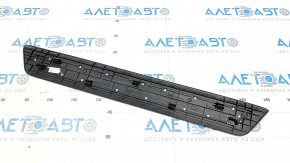 Door sill trim front right outer Hyundai Sonata 15-19 black with chrome, broken fastening, worn