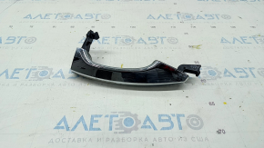 Door handle outer rear left Hyundai Santa FE Sport 13-18 chrome, swollen chrome