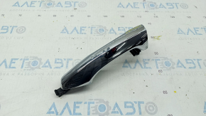 Door handle outer rear left Hyundai Santa FE Sport 13-18 chrome, swollen chrome
