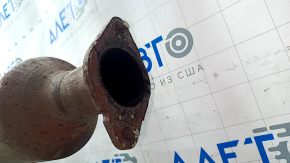 Exhaust line middle part Ford C-max MK2 13-18 with catalytic converter and barrel, rusty, studs sawed off