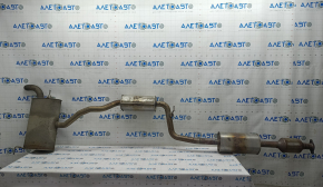 Exhaust line middle part Ford C-max MK2 13-18 with catalytic converter and barrel, rusty, studs sawed off