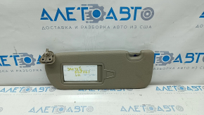 Left visor Hyundai Santa FE Sport 13-18 beige, without hook, broken