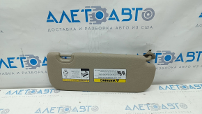 Left visor Hyundai Santa FE Sport 13-18 beige, without hook, broken