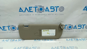 Right visor Hyundai Santa FE Sport 13-18 beige, without hook